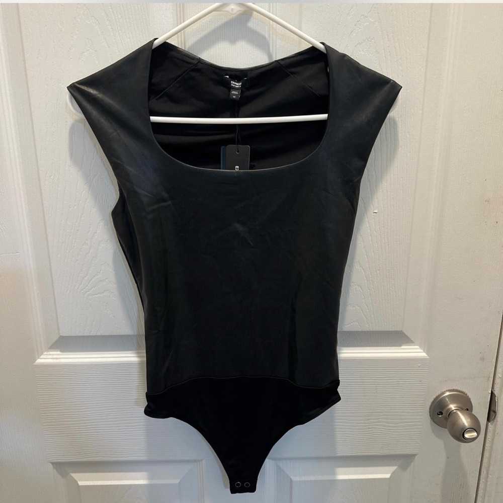 Express Black Scoop Neck Bodysuit